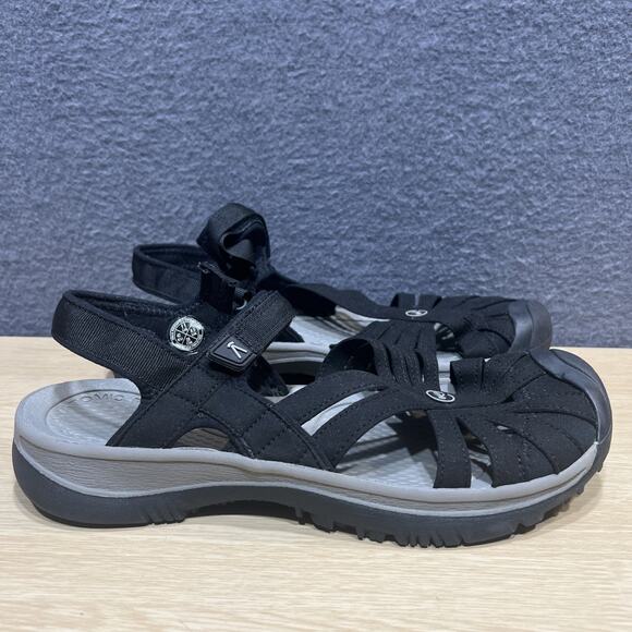 Keen Rose Beach Anti-Odor Sandals Black Ankle Strap Hiking Casual Womens Size 11 - Picture 3 of 11